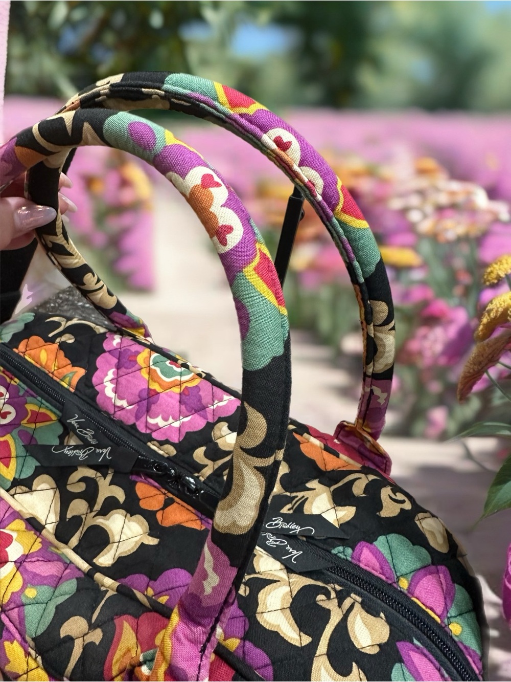 Vera Bradley Quilted Laptop Bag”Suzani” - Picture 5 of 14